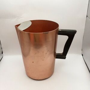 Vintage Enterprise Copper Coloured Aluminum Pitcher 7.75"